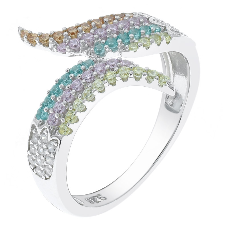 Women Multicolor Wing Ring