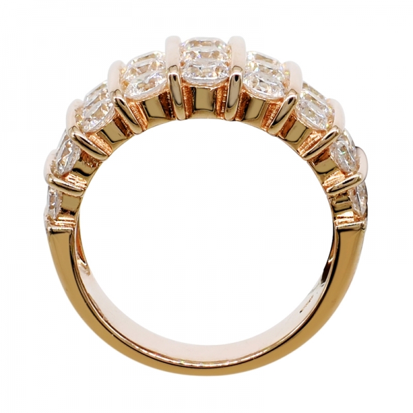925er Sterling edler zarter Rosé vergoldeter Ring 