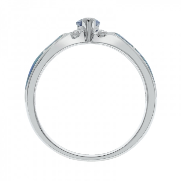 925er Silber anmutige Frauen Opal Ring Schmuck 