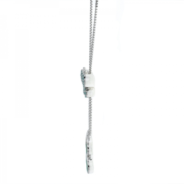 925 Sterling Silber Schmetterling verstellbare Halskette 