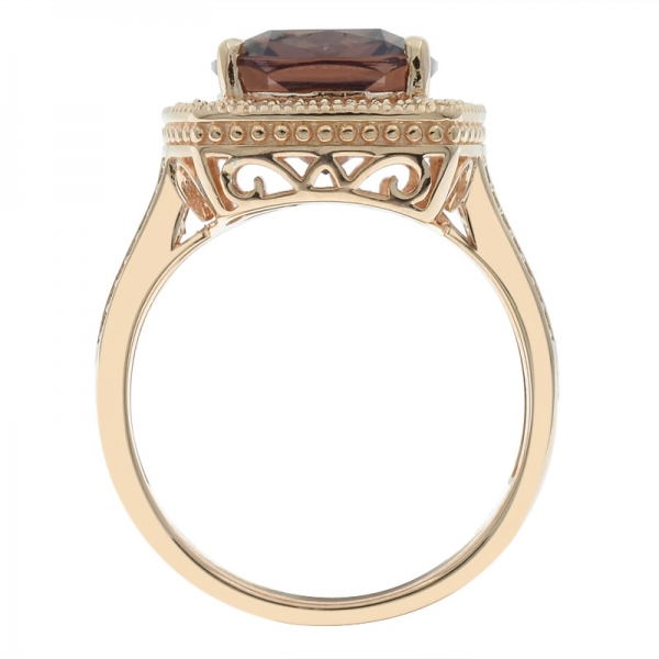 Faszinierender 925 Silber Morganit Nano Ring für Damen 