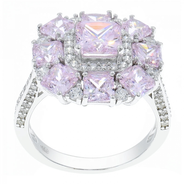 china 925 sterling silver diamond pink cz ring von eton 