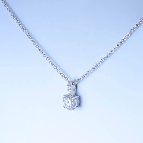 ausgefallene 925 Sterling Silber Braut Halskette für Frauen 