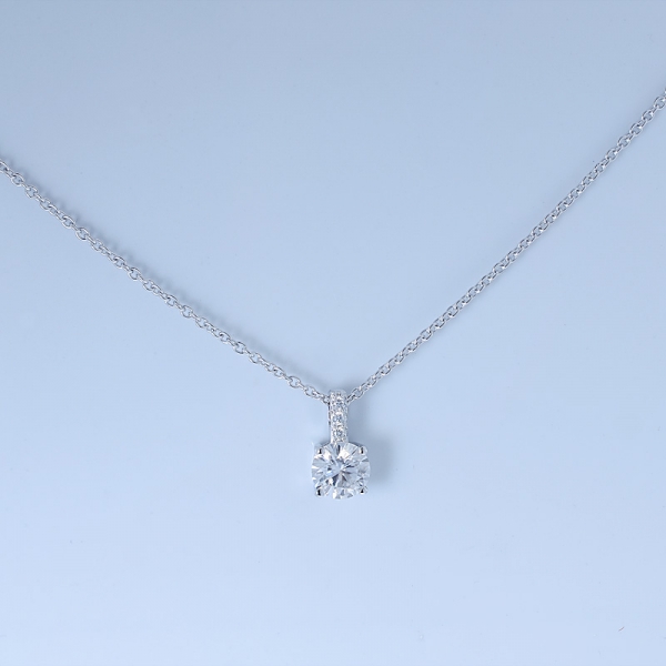 ausgefallene 925 Sterling Silber Braut Halskette für Frauen 