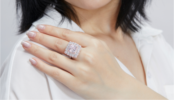 3.5ct Prinzessin Form Feuerwerk Diamant Farbe Whosale Silber Schmuck Ring schneiden 