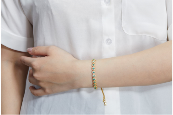 China Winsome handgefertigtes Bolo Schmuck Armband mit Paraiba Yag 