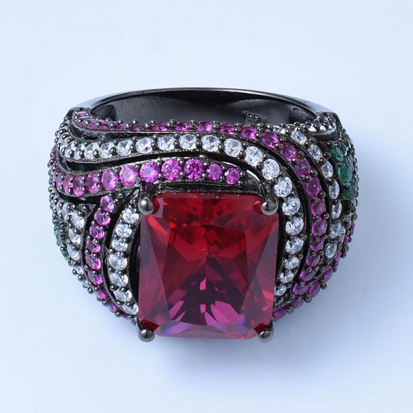 prinzessinschliff simulieren rosa morganit 18 karat roségold über 925er sterlingsilber hübsche ringe für sie 