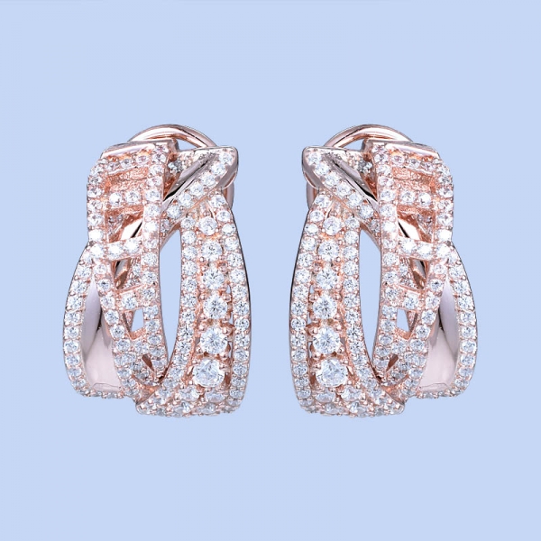 Türkische tropfenförmige Ohrringe im Diamantschliff aus 925er Sterlingsilber für Teenagerfrauen 