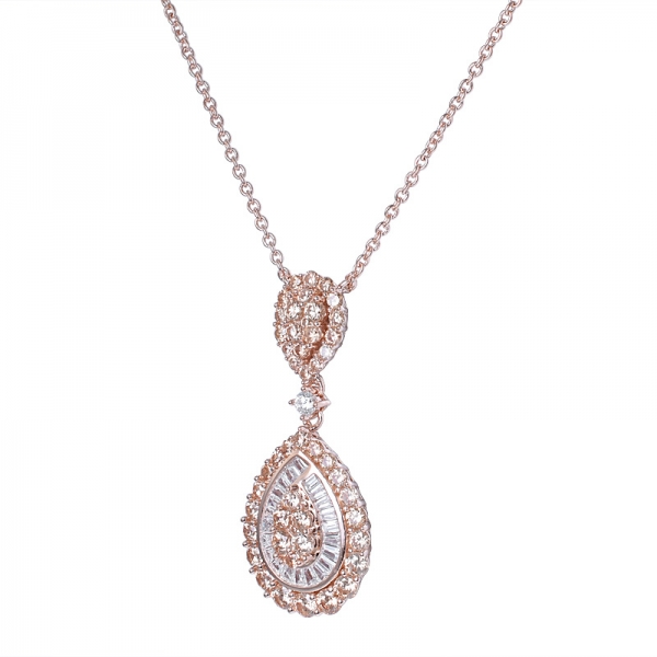 Hohe Qualität rose gold charm Silber Halskette Set verkaufen sich gut in den Nahen Osten 