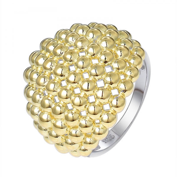 Einzigartige Stil-Unregelmäßige Form-Ring-Gold-Schmuck 