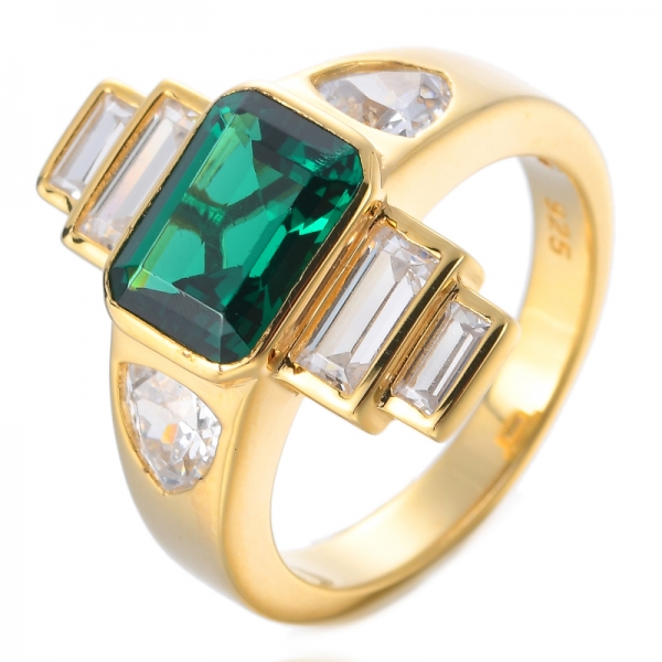 925 Silber Smaragd Edelsteine Ring Hochzeit Brautschmuck Geschenke 